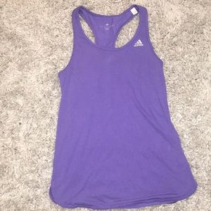 Purple adidas running tank